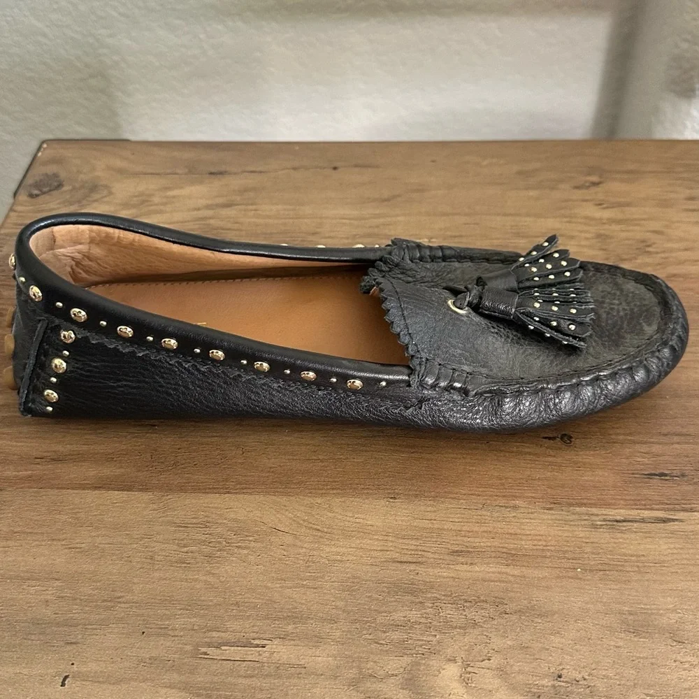 Coach Norfolk Black Leather Loafers